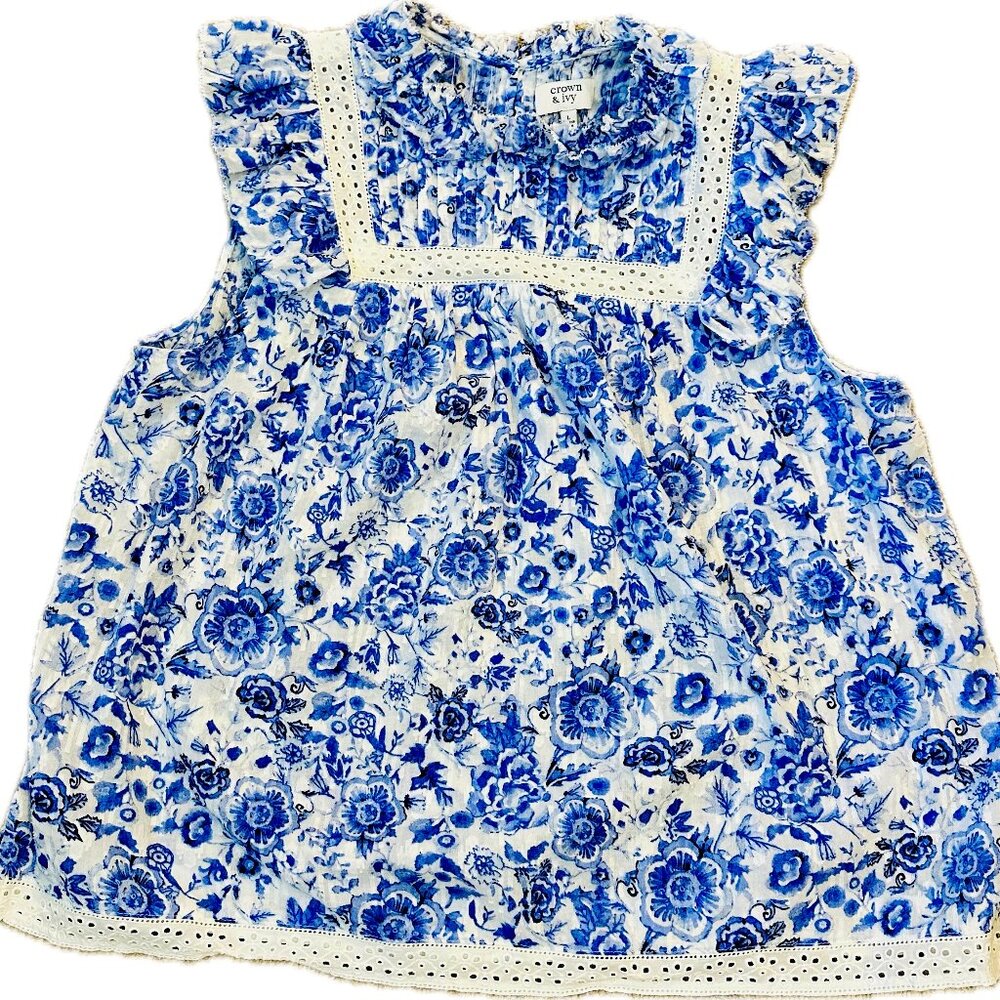 Crown & Ivy Top Blue